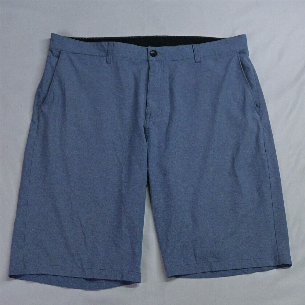 Hethcode 40 x 11" Blue Print Flat Front Hybrid Shorts‎